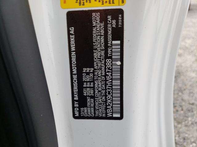 2017 BMW 230I WBA2K9C37HV647388