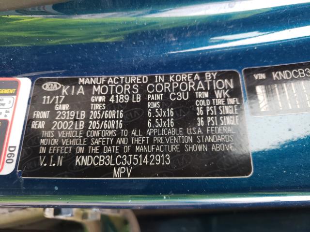 2018 KIA NIRO FE KNDCB3LC3J5142913