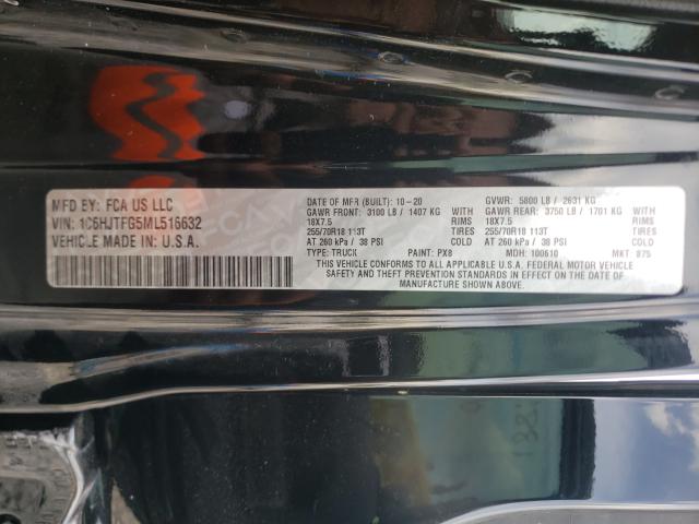 2021 JEEP GLADIATOR 1C6HJTFG5ML516632