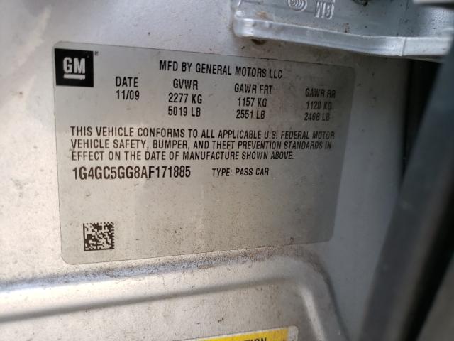 2010 BUICK LACROSSE C 1G4GC5GG8AF171885