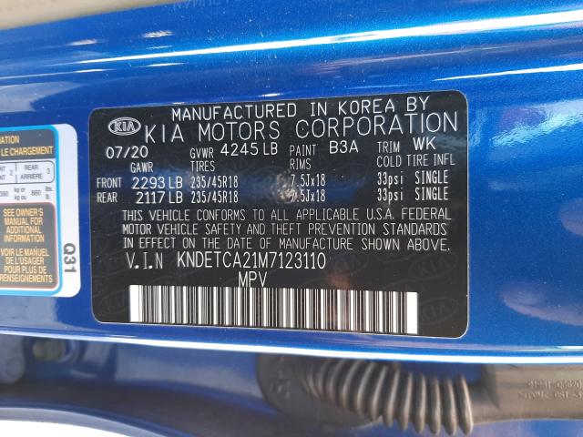 2021 KIA SELTOS SX KNDETCA21M7123110