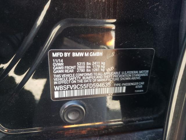 2015 BMW M5 WBSFV9C55FD594635