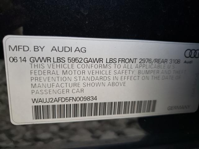 2015 AUDI A8 QUATTRO WAUJ2AFD5FN009834