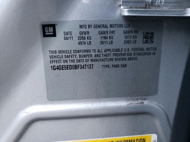2011 BUICK LACROSSE C 1G4GE5ED0BF347137