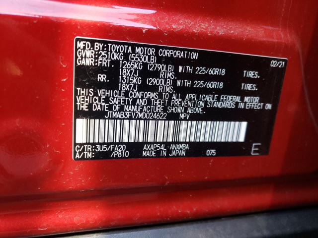 2021 TOYOTA RAV4 PRIME JTMAB3FV7MD024622