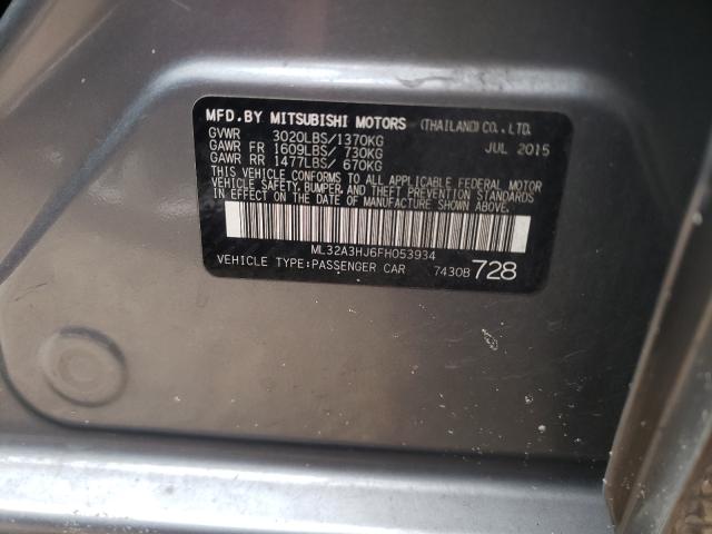 2015 MITSUBISHI MIRAGE DE ML32A3HJ6FH053934