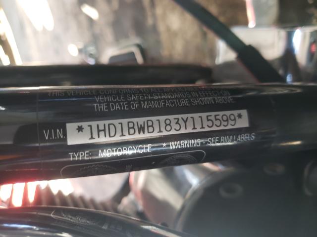 2003 HARLEY-DAVIDSON FLSTCI 1HD1BWB183Y115599