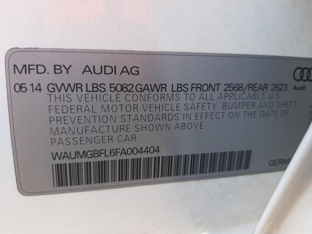 2015 AUDI S4 PRESTIG WAUMGBFL6FA004404