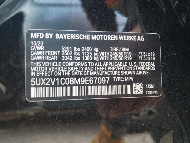 2021 BMW X4 XDRIVE3 5UX2V1C08M9E67097