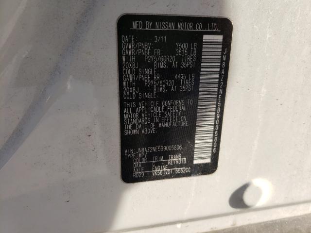 2011 INFINITI QX56 JN8AZ2NE5B9005806