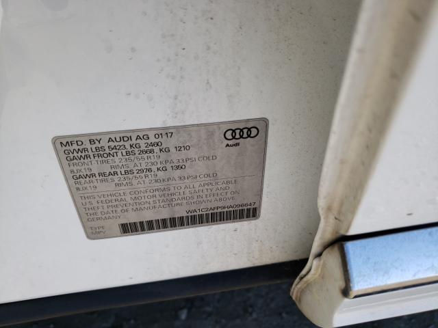 VIN WA1C2AFP9HA096647 2017 Audi Q5, Premium no.10