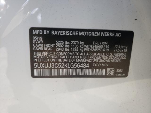 2019 BMW X4 5UXUJ3C52KLG56484