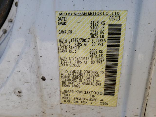 2013 NISSAN NV 2500 1N6AF0LY7DN107900