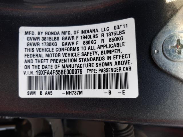 2011 HONDA CIVIC GX 19XFA4F55BE000975