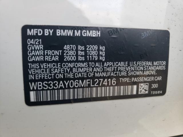 2021 BMW M3 COMPETI WBS33AY06MFL27416