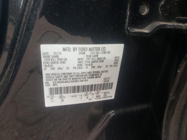 2013 FORD EDGE LIMIT 2FMDK4KC0DBC38151