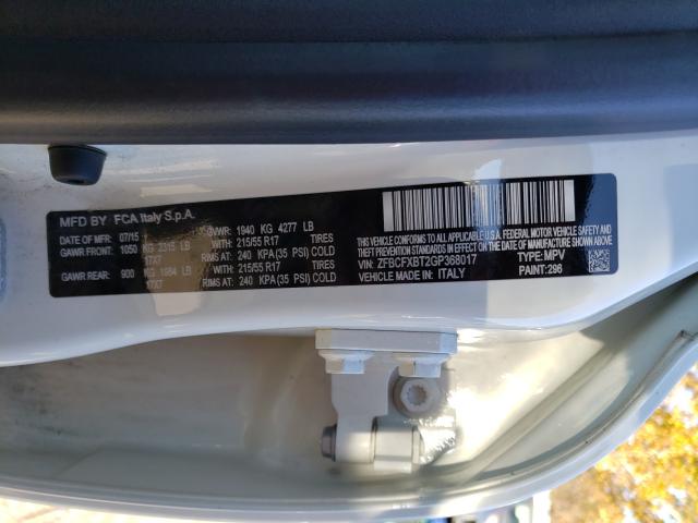 2016 FIAT 500X EASY ZFBCFXBT2GP368017