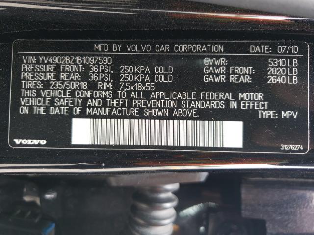 2011 VOLVO XC70 T6 YV4902BZ1B1097590