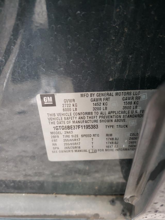 2015 GMC CANYON SLE 1GTG6BE37F1195383