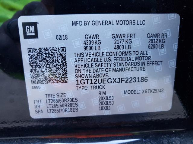2018 GMC 2500HD 1GT12UEGXJF223186
