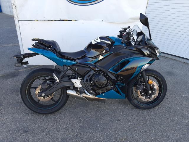 Salvage cars for sale from Copart Colton, CA: 2021 Kawasaki EX650 M