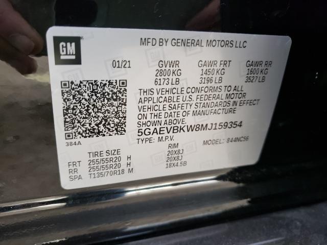 2021 BUICK ENCLAVE PR 5GAEVBKW8MJ159354