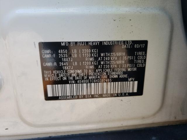2017 SUBARU OUTBACK TO 4S4BSETC6H3382465