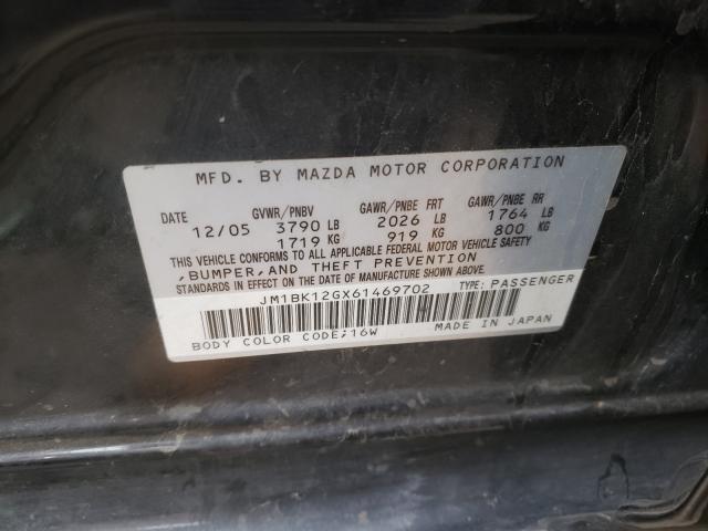 JM1BK12GX61469702 Mazda 3 I 2006. Фото: 9