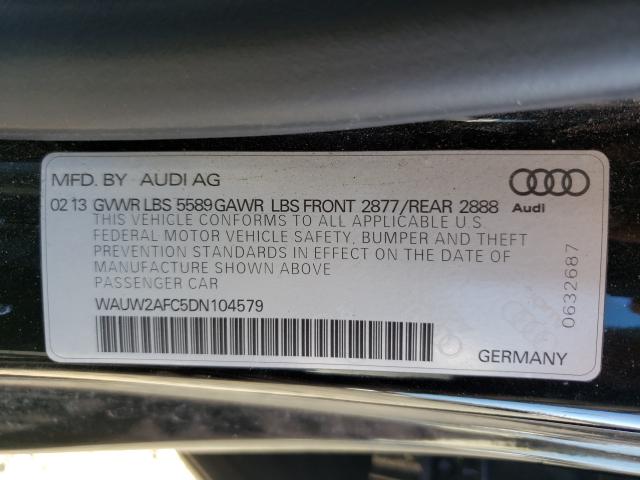 2013 AUDI S7 PREMIUM WAUW2AFC5DN104579