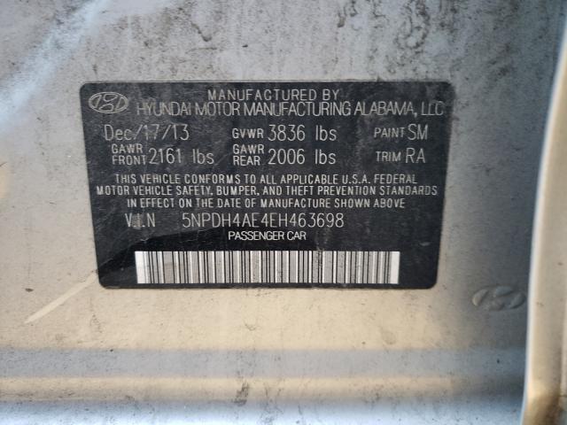 2014 HYUNDAI ELANTRA SE 5NPDH4AE4EH463698