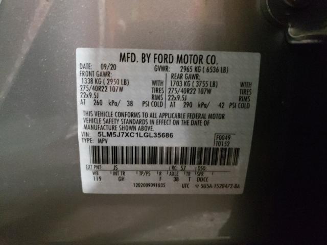 2020 LINCOLN AVIATOR RE 5LM5J7XC1LGL35686