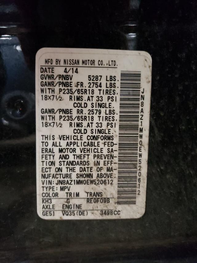 2014 NISSAN MURANO  SV JN8AZ1MW0EW520612