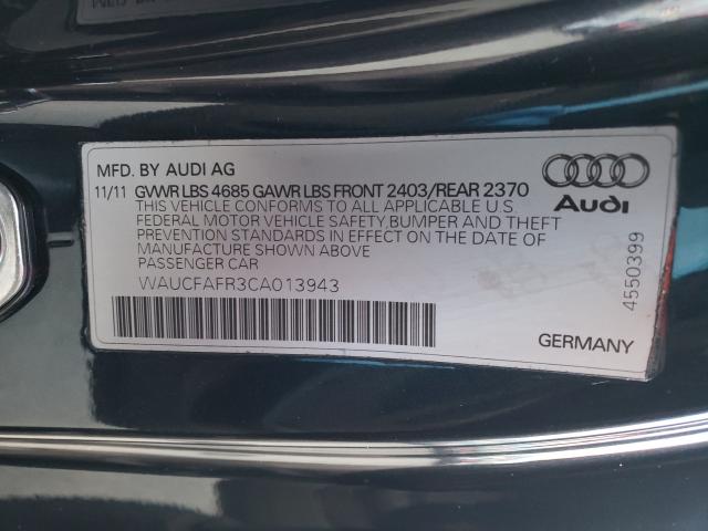 WAUCFAFR3CA013943 Audi A5 Premium 2012. Фото: 9