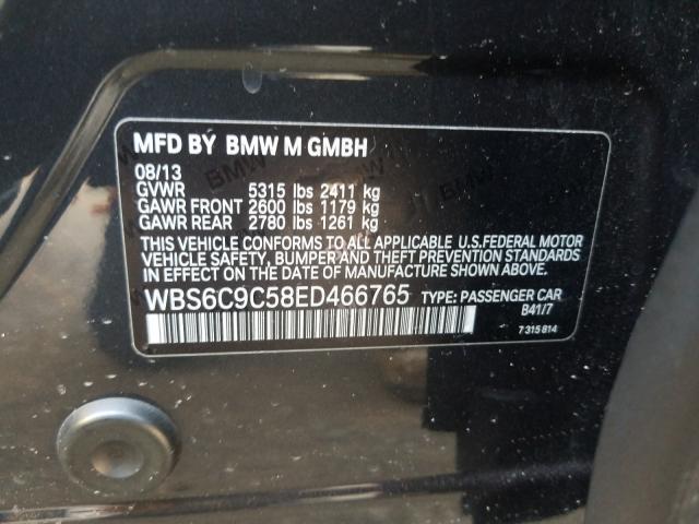 2014 BMW M6 GRAN CO WBS6C9C58ED466765