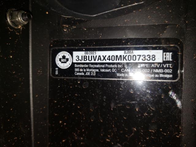 2021 CAN-AM DEFENDER L 3JBUVAX40MK007338
