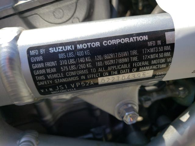 2002 SUZUKI SV650 S JS1VP52A022104395
