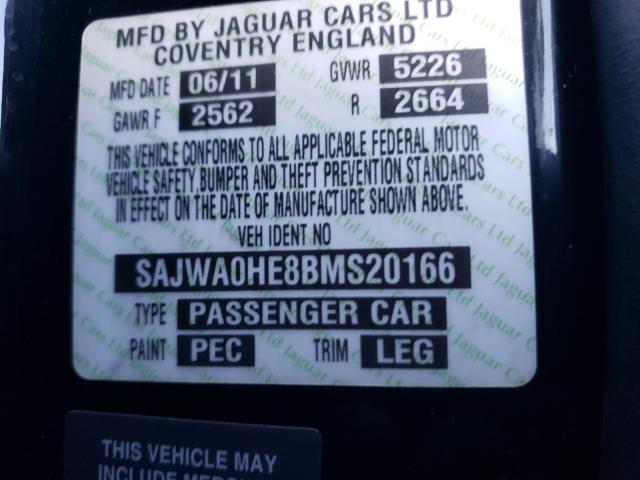 2011 JAGUAR XF SUPERCH SAJWA0HE8BMS20166