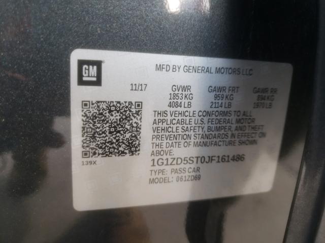 2018 CHEVROLET MALIBU LT - 1G1ZD5ST0JF161486