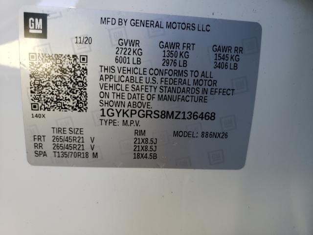 2021 CADILLAC XT6 SPORT 1GYKPGRS8MZ136468