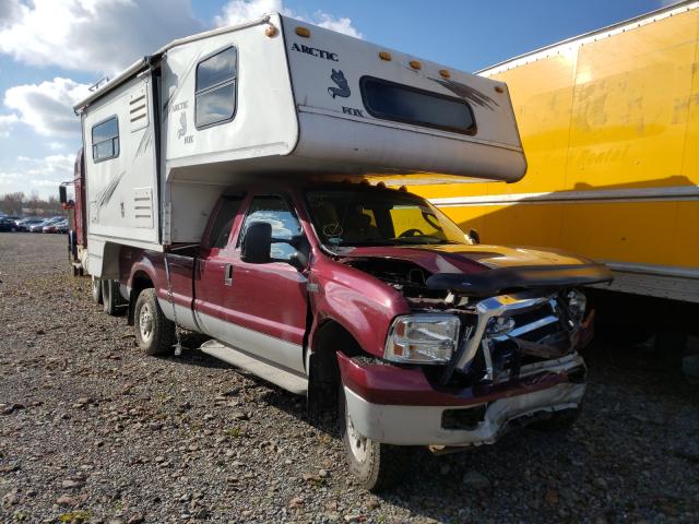 Salvage cars for sale from Copart Central Square, NY: 2005 Ford F250 Super