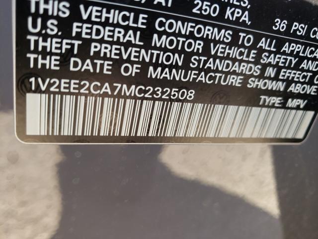 2021 VOLKSWAGEN ATLAS CROS 1V2EE2CA7MC232508