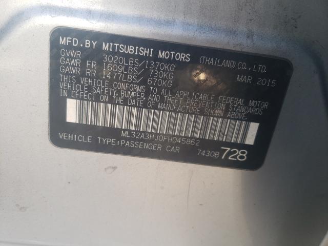 2015 MITSUBISHI MIRAGE DE ML32A3HJ0FH045862
