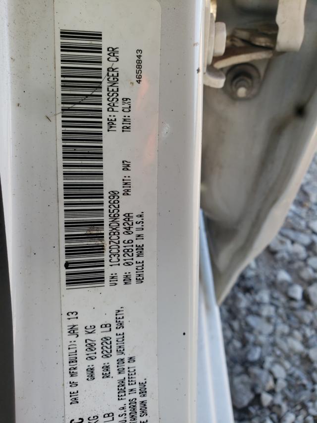2013 DODGE AVENGER SX 1C3CDZCBXDN652690
