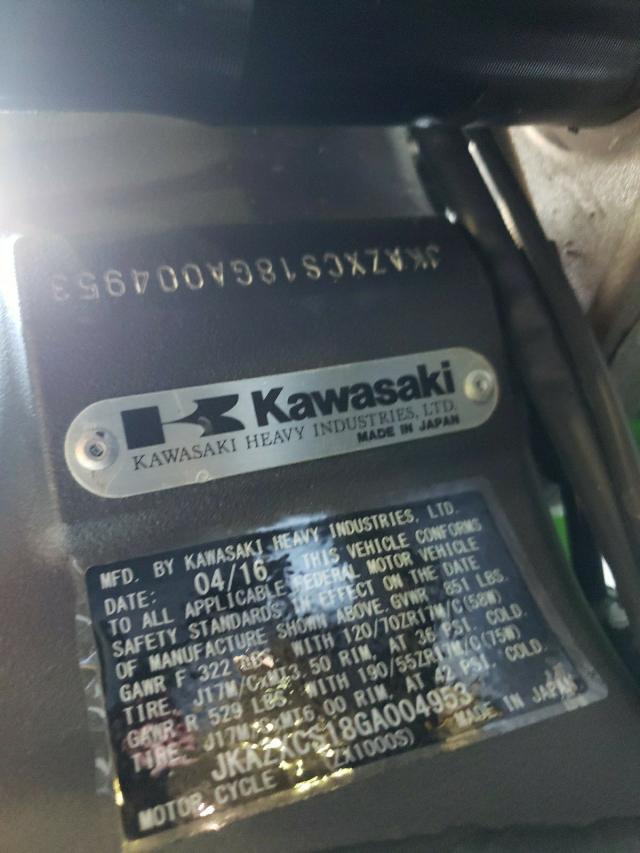 2016 KAWASAKI ZX1000 S JKAZXCS18GA004953