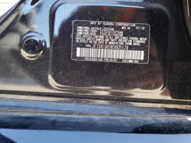 2019 SUBARU WRX JF1VA1A69K9805124