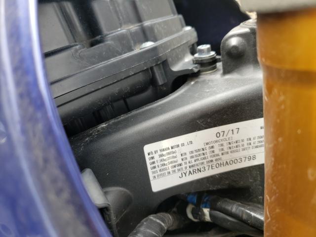 2017 YAMAHA FJ09 JYARN37E0HA003798