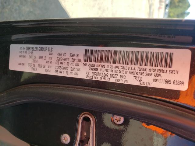 2010 DODGE RAM 2500 3D7UT2CL6AG118227