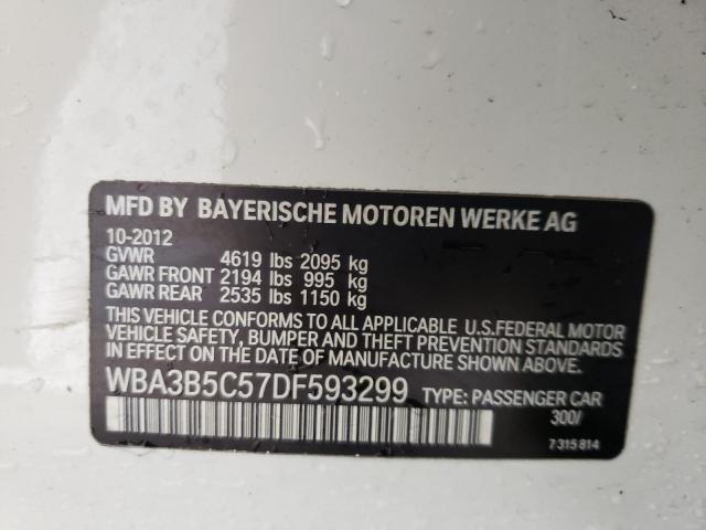 2013 BMW 3 SERIES WBA3B5C57DF593299