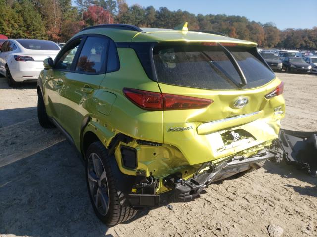 2020 HYUNDAI KONA LIMIT KM8K3CA51LU465052