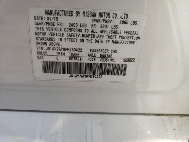 2015 INFINITI Q50 HYBRID JN1AV7AP8FM790422